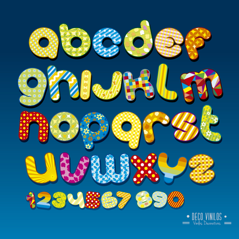 Letras Alfabeto coloridas