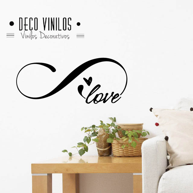Vinilo decorativo #861# INFINITO LOVE stickers pegatinas 