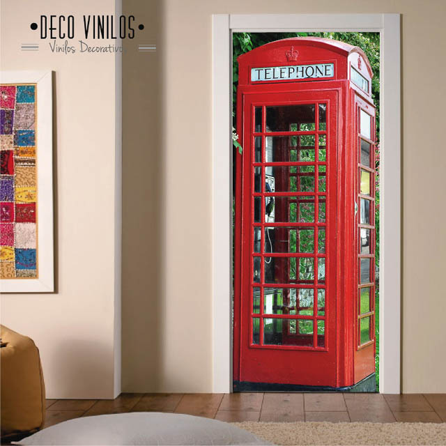 vinilo puerta cabina telefono Londres