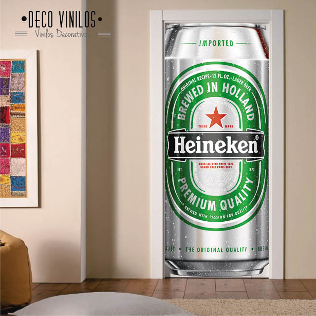 vinilo puerta Heineken